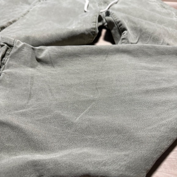 Paige Wide Leg Pants Womens 28 Green Lyocell Drawstring Relaxed Casual Trousers - Picture 2 of 13